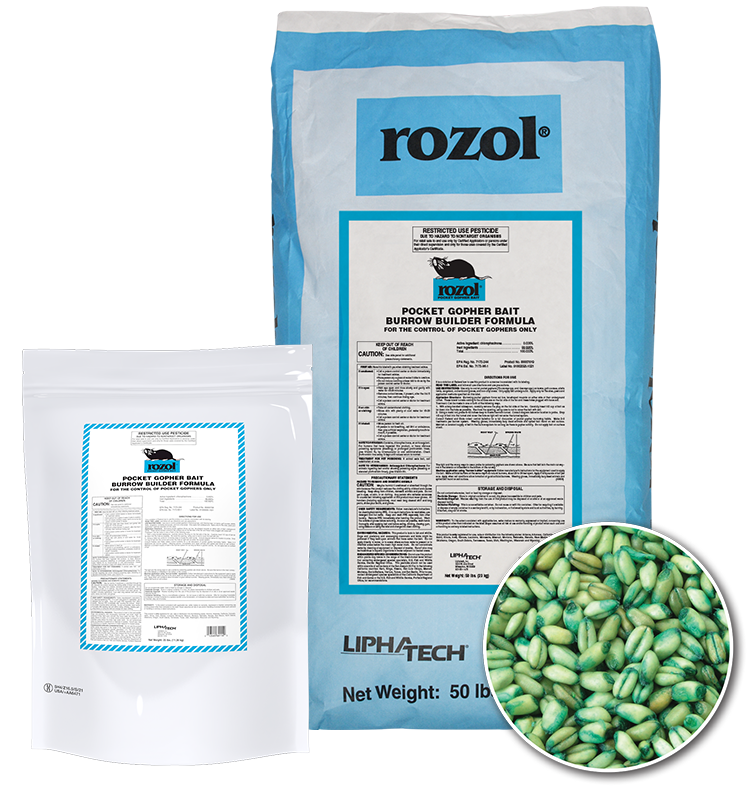 Rozol Pocket Gopher Bait – Burrow Builder Formula - Liphatech